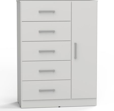 Chifoniers Muebles Orlandi 3412 1P 5C 90Cm Blanco