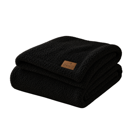 Manta Polar Soft Cubre cama 240x150cm Negro