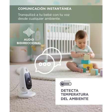 Baby Call Gadnic Cámara Monitor Seguridad Bebés Intercomunicador