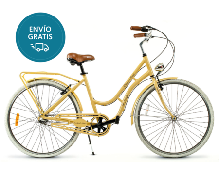 Bicicleta Raleigh Classic D / Paseo / Beige / Talle 17"/M / Cuadro de Aluminio / Shimano Nexus 3Vel. / Rodado 28"