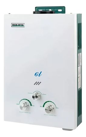 Calefon Bram-Metal 6 Lts Motorhome Camper G/E S/Llama Enc A Pila