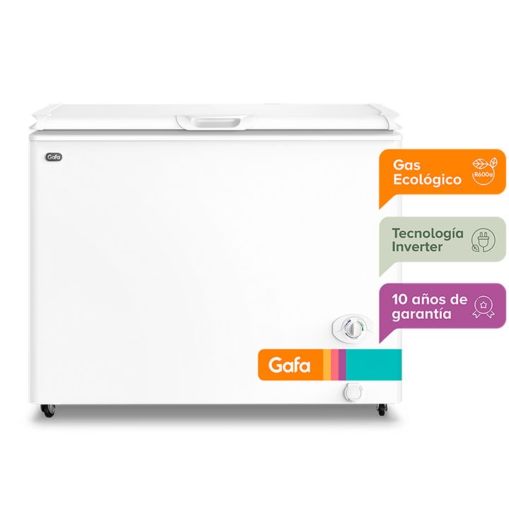 Freezer Inverter Gafa 280lts 4 Temperaturas Blanco FGHI300B-L - Vista 2
