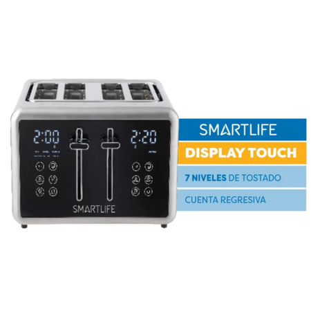TOSTADORA DIGITAL SMARTLIFE SL-TOD1520 4 PANES