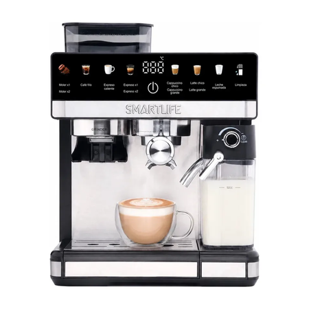 cafetera smartlife expresso digital con molinillo ecgdm5750