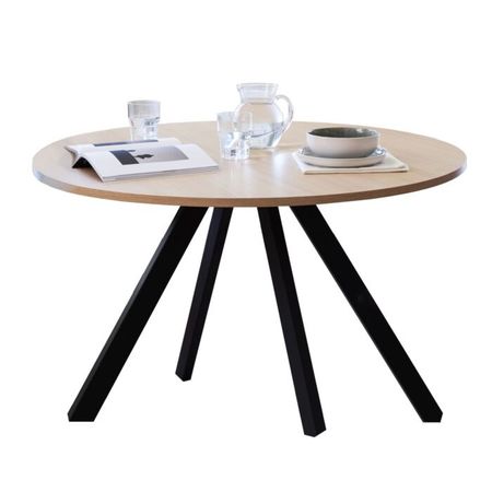 Mesa Nilo Redonda - Negro mate ( Mnilo)