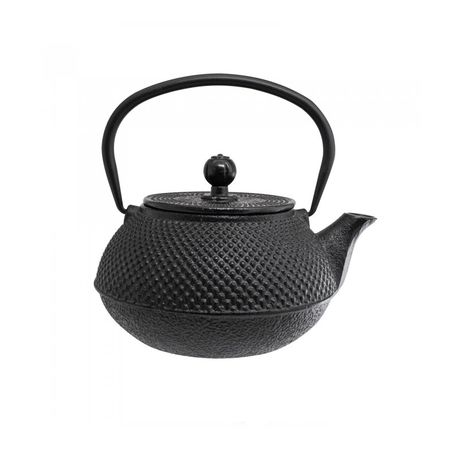 Tetera De Hierro Negra Con Infusor 0.8 Lts