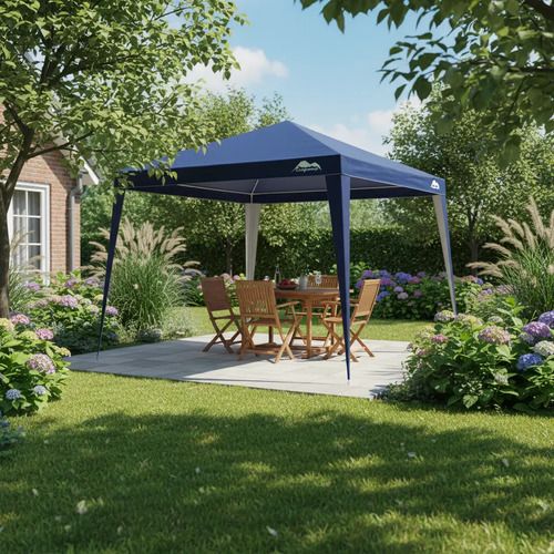 Gazebo Outdoors Easycamp 7030 3x3m Rafia Impermeable Azul - Vista 5
