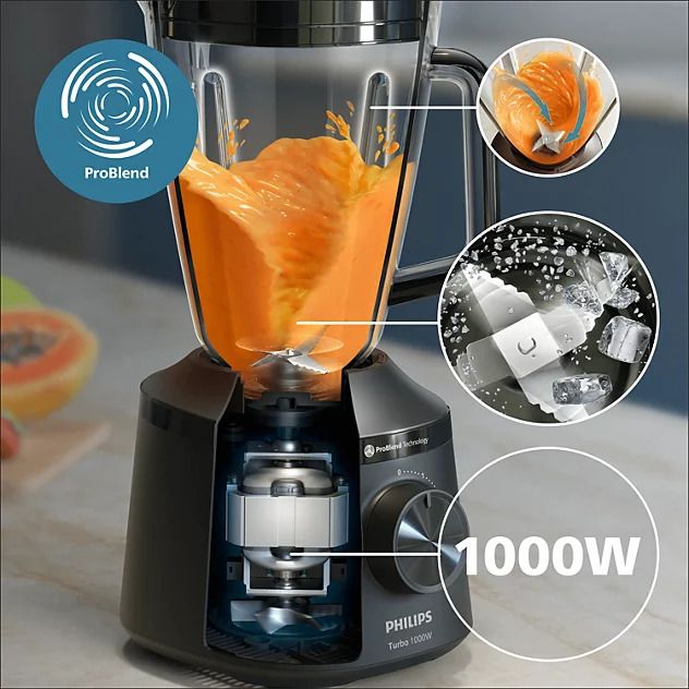 Licuadora Philips Serie 3000 1000W 3L HR2260/90 - Vista 2
