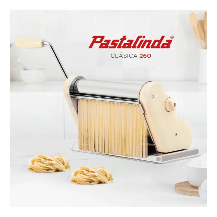 Fabrica De Pastas Pastalinda Clasica 260 Original Fideo Masa Beige - Vista 6
