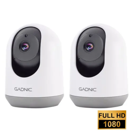 Kit x2 Cámaras de Seguridad Gadnic IP Motorizada 3MP Full HD Visión Nocturna