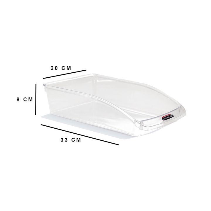 Organizador De Heladera Cristal Contenedor Ancho Transparente - Colombraro - Vista 2
