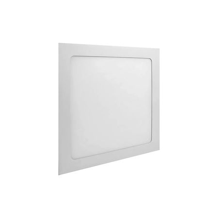 Panel Plafón Led 12w Luz Cálida Candela Cuadrado Embutir