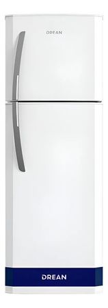 HELADERA DOS FRIOS DREAN CICLICA 277LTS BLANCA ESTANTES DE VIDRIO