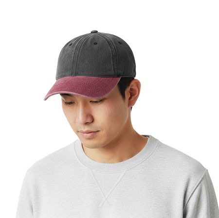 GORRA TREK NEGRA Y BORDO 
