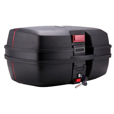 Baúl Para Moto 45 Litros Cucyma JDR698 Para 2 Cascos Base Metálica