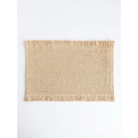 Set 6 individuales Miuri Flecos Natural 30x45 cm