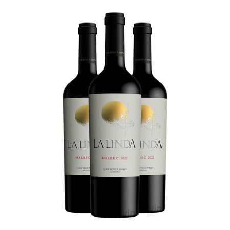 Vino Tinto La Linda Malbec Caja x 3
