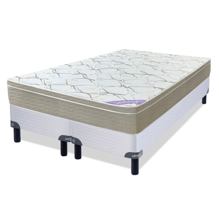 Colchón + Sommier Resortes Super Queen Inducol Pocket Firm Europillow 160x200x26 120kg