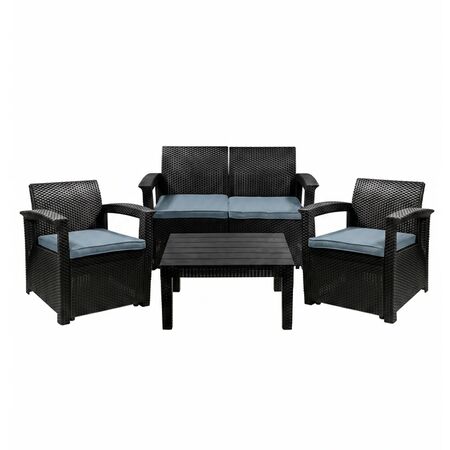 Juego De Living Jardin Exterior Gadnic Komfort 2 Cuerpos