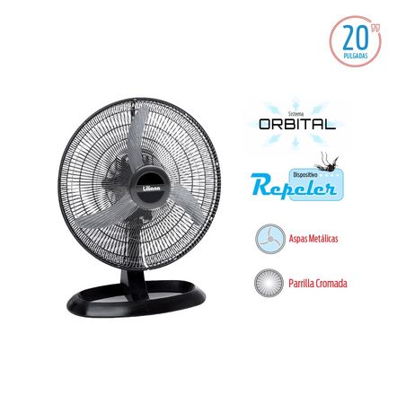 Ventilador Turbo Orbital 20" de mesa Cromado Liliana (VOTR20)