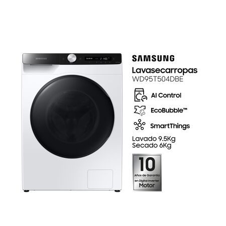 Lavasecarropas Samsung WD95T504DBEUBG 6kg 9.5/6kg Blanco