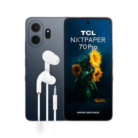 Combo TCL 70 Pro NXTPAPER 5G 8+256GB Stellar Blue + Auriculares Dekkin