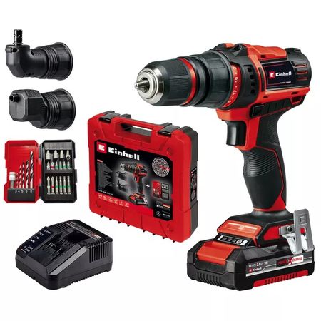 Einhell Taladro Inalambrico TE-CD 18/45 3X-Li +22 1x2,0Ah