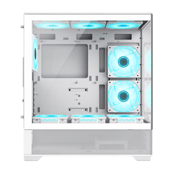 Gabinete Gamemax Vista aw 6Fan ARGB E-ATX Blanco - Vista 3