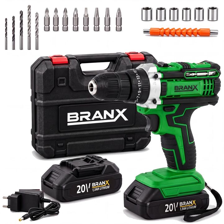 Taladro Atornillador Inalmbrico Branx Bateria 18v Litio - Vista 1