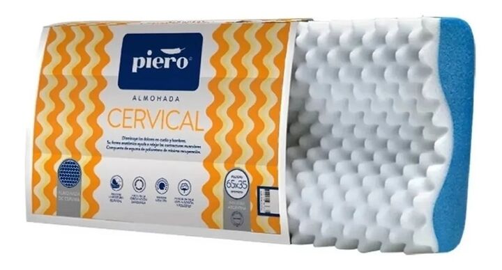 Almohada Cervical Piero de Espuma Perfilada Hipoalergénica y Lavable 65X35 - Vista 3