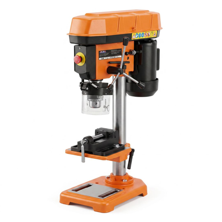 Taladro De Banco Mandril 16 Mm 500w Con Morsa Slxtb16plus Naranja