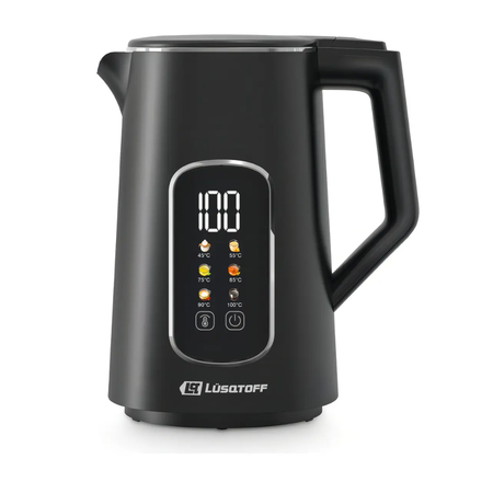 pava eléctrica pantalla digital lusqtoff 1.7 lts  negro lq-pv806