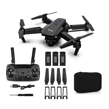 Drone Mini con Cámara HD WAGGS 2 Baterías Recargables Negro