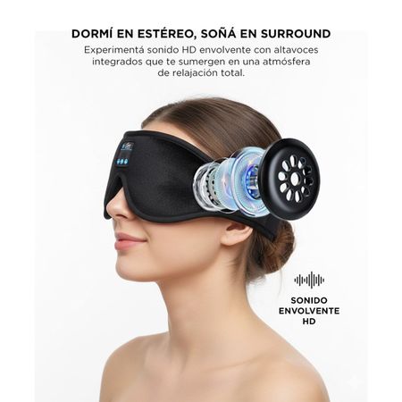 Auriculares Antifaz Para Dormir Gadnic AN2BT Refrigerante 