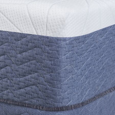 Colchon y Sommier Serta Luisiana Super Queen 160x200x28cm De Resortes Pocket Con Espuma Suave