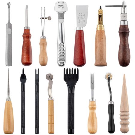 Herramientas Para Talabarteria Gadnic Cuero Kit Artesania Manual