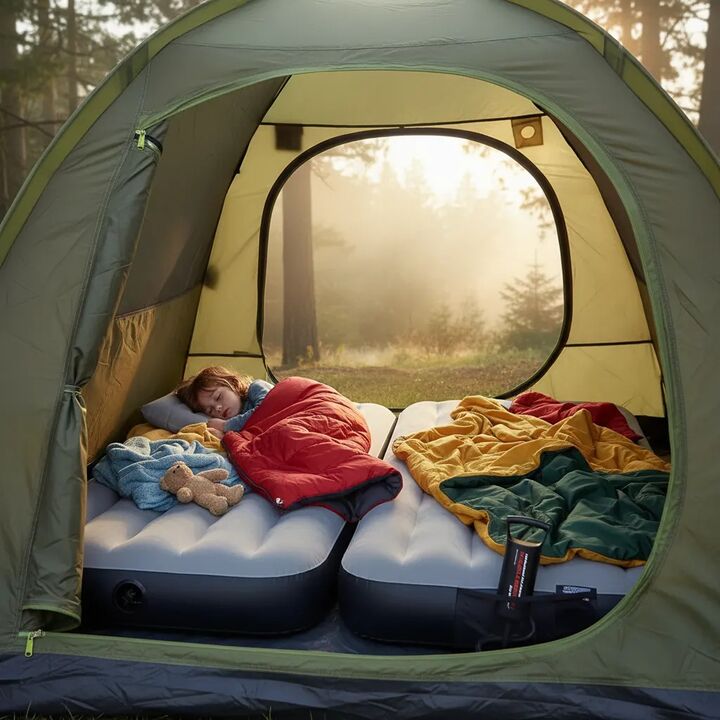 Colchón Inflable 1 Plaza X2 Intex Classic Almohadas Inflador - Vista 7