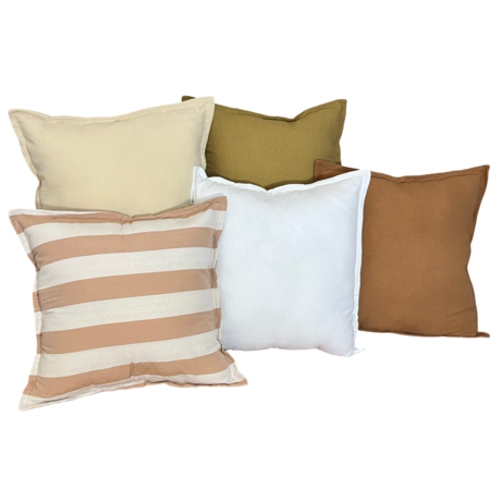 Combo 5 almohadones Tusor 50x50 -Diseño Q