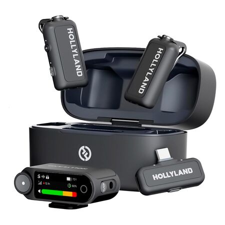Micrófono Inalámbrico Hollyland Lark Max 2 Combo 2 TX Camera RX USB-C RX