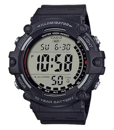 RELOJ CASIO DIGITAL SUMERGIBLE 100M BATERIA 10 AÑOS (AE-1500WH-1A)