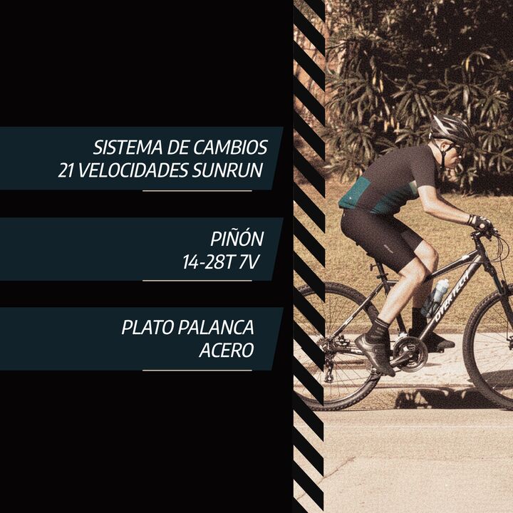Bicicleta Mtb Overtech R29 Q3 Con Suspensión 21 Velocidades - Vista 17