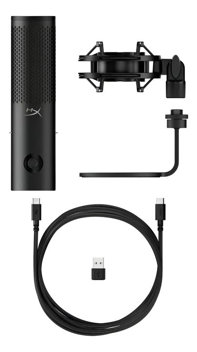Micrófono Hyperx Quadcast 2 S Usb 9a273aa Rgb Filtro Pop - Vista 3