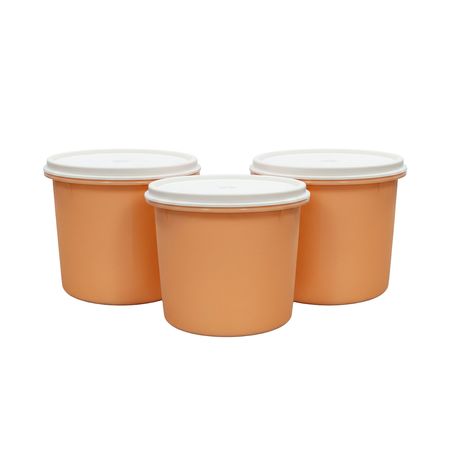Set X3 Contenedores Tap Tik N°1 Redondos 1lt - Colombraro