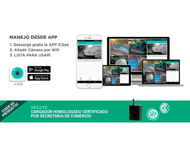 CAMARA DE SEGURIDAD GADNIC IP SX90 PLUS (C:BLANCO P2P00090) - Vista 3