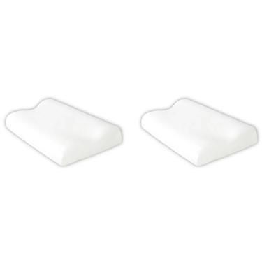 COMBO: x2 Almohada Viscoelástica Cervical Blue Rest Jackard 70x40x10x12cm