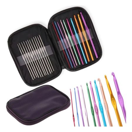 Set 22 Agujas Crochet Super Completo