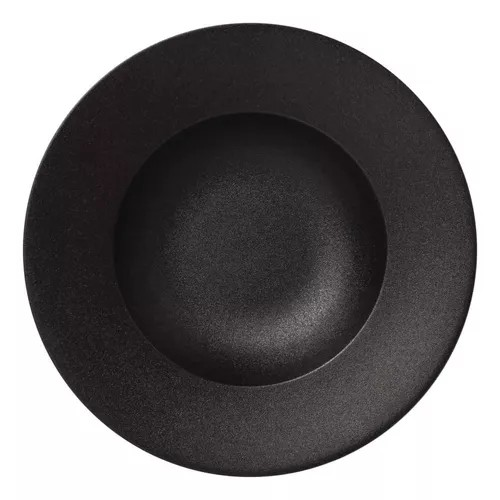 Set X 6 Plato Hondo 31cm Porcelana Baralee Fine Plus Negro Negro Fine Plus - Vista 1