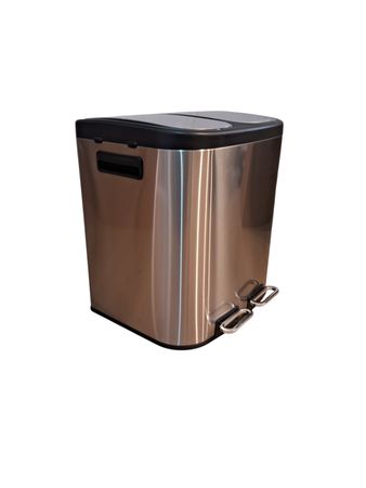 Cesto de Basura con Pedal Ezego Acero Inox 30L RM179