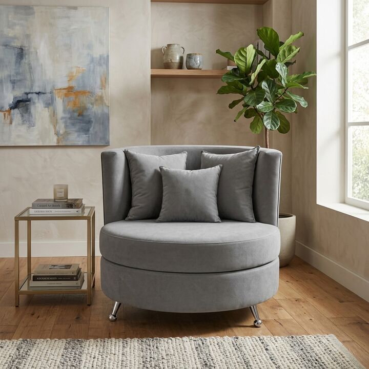 SILLON INDIVIDUAL NIZA GRIS - Vista 2