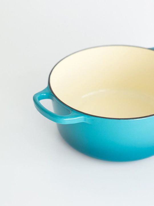 Cacerola Feuer Paellera de hierro enlozado 30 cm celeste - Vista 3